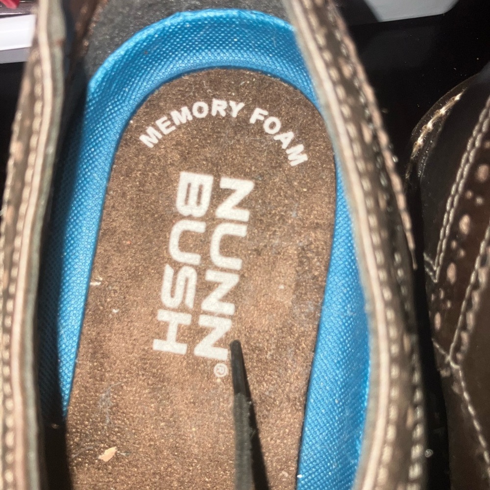 Nunn Bush Brown Oxfords with Blue Insole